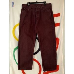 Levi's 501 Jeans Mens 38x32 (35x29) Brown Denim Straight Fit Y2K